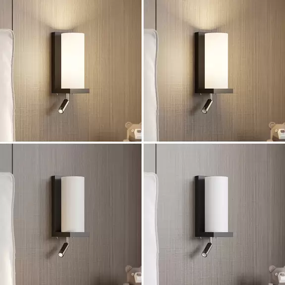 Lampenwelt Lucande Lyra Wandleuchte mit flexiblem Leselicht VIP-Rabatte