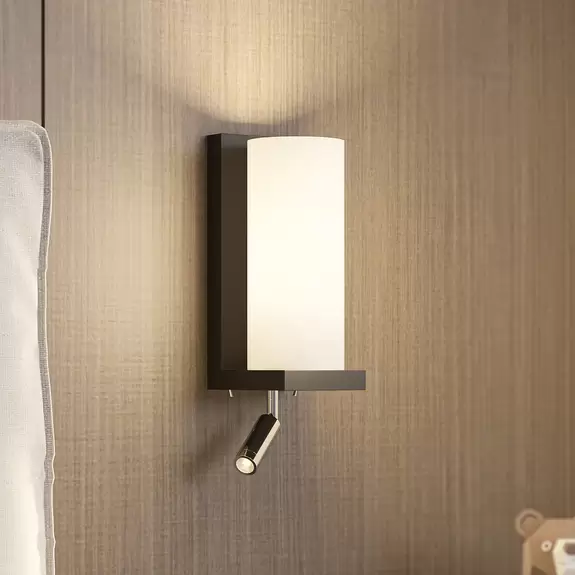 Lampenwelt Lucande Lyra Wandleuchte mit flexiblem Leselicht VIP-Rabatte
