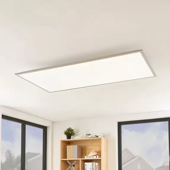 Lampenwelt Lindby Stenley LED-Panel, CCT, 119 cm x 59 cm Vierteljährliche Förderung