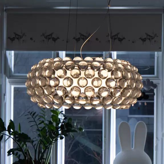 Lampenwelt Foscarini Caboche Plus media Pendellampe R7s, grau Kostenloser Versand international