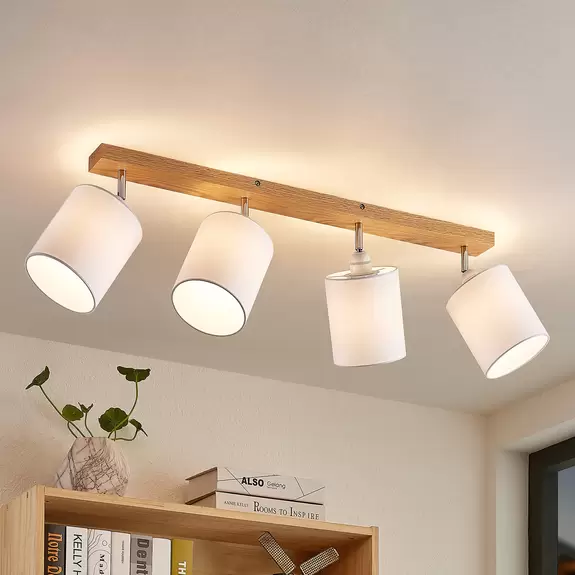 Lampenwelt Lindby Imarin Deckenstrahler, 4-flammig, weiß Schlussverkauf