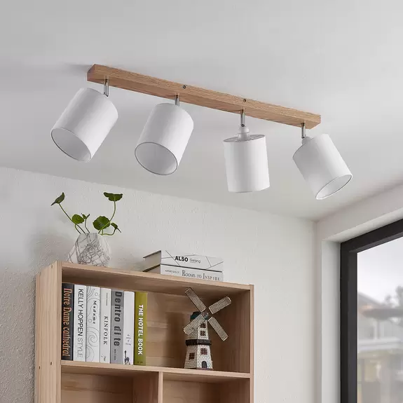 Lampenwelt Lindby Imarin Deckenstrahler, 4-flammig, weiß Schlussverkauf