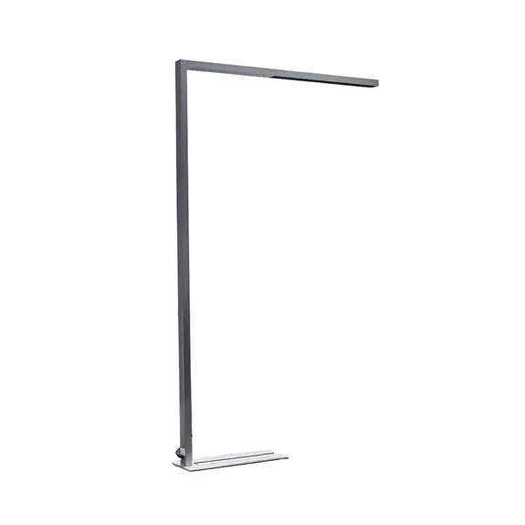 Lampenwelt Büro-LED-Stehleuchte Jolinda, silber, CCT, Sensor, Dimmer Fabrikverkauf