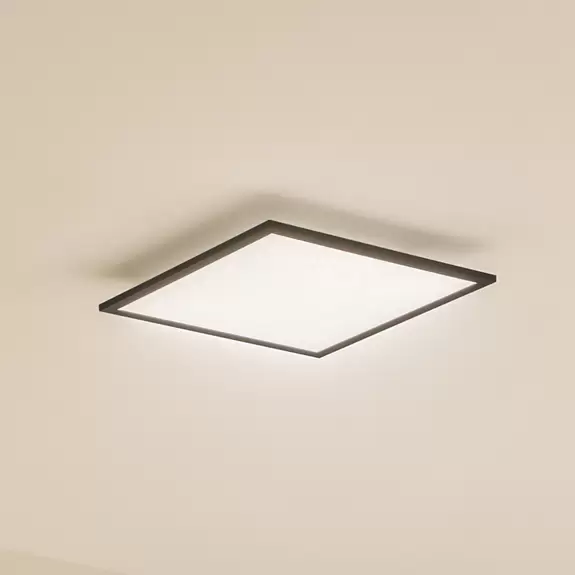 Lampenwelt Lindby LED-Panel Enhife, schwarz, 39,5x39,5 cm Meist gekauft