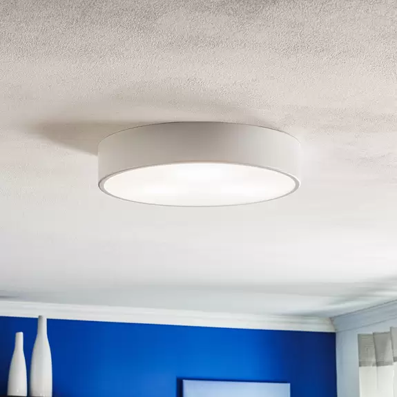 Lampenwelt Deckenleuchte Cleo 400, Sensor, Ø 40cm weiß Kostenloser Versand