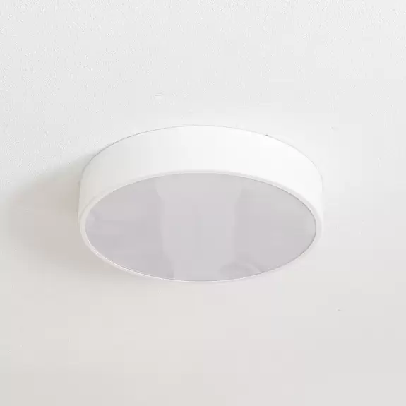 Lampenwelt Deckenleuchte Cleo 400, IP54, Ø 40 cm weiß Limitierter Zeitrabatt
