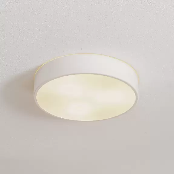 Lampenwelt Deckenleuchte Cleo 400, IP54, Ø 40 cm weiß Limitierter Zeitrabatt