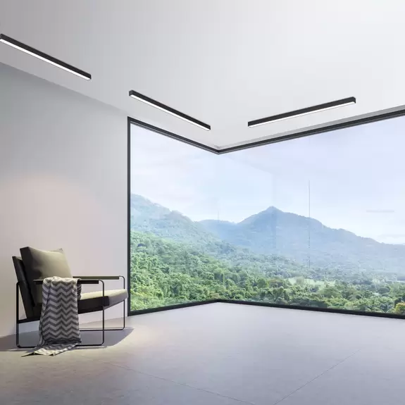 Lampenwelt PURE Lines LED-Deckenleuchte lang anthrazit Fabrik Onlineshop