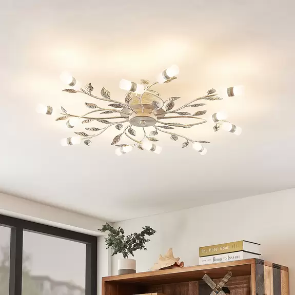 Lampenwelt Lindby Bolonia LED-Deckenleuchte, weiß Saisonschlussverkauf