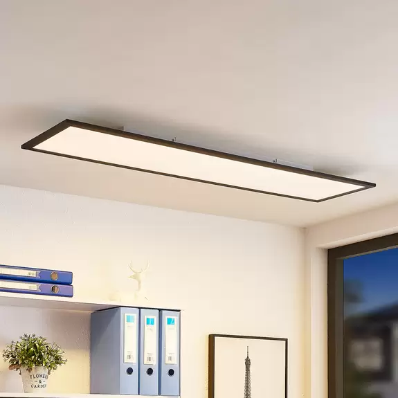 Lampenwelt Lindby Nelios LED-Deckenleuchte, CCT 120 x 30 cm Muttertagsangebot