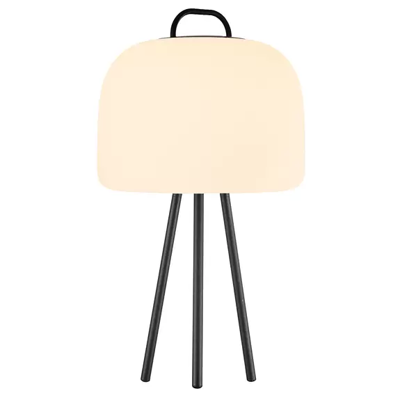 Lampenwelt LED-Tischleuchte Kettle Tripod Metall, Schirm 36cm Neueste Mode