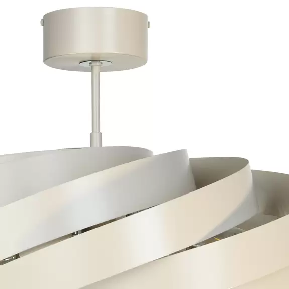Lampenwelt Euluna Deckenleuchte Vento, beige, Ø 60 cm Zeitlich begrenztes Angebot