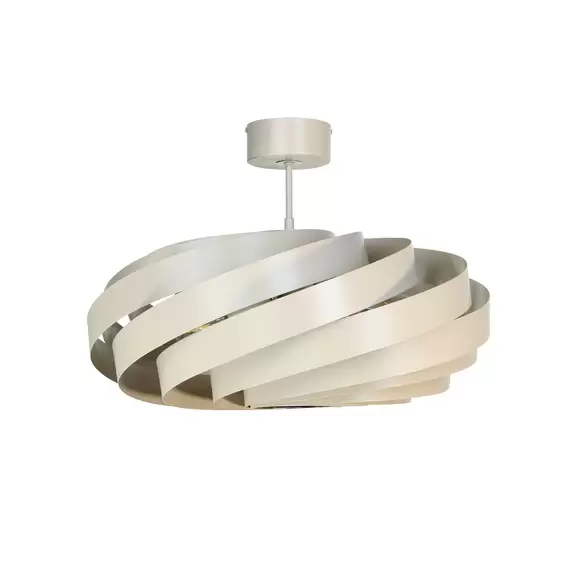 Lampenwelt Euluna Deckenleuchte Vento, beige, Ø 60 cm Zeitlich begrenztes Angebot