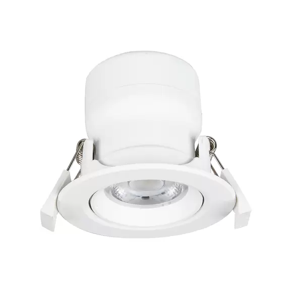 Lampenwelt Prios LED-Einbaulampe Shima, weiß, 7W, 3000K, 3er, dimmbar Räumungsverkauf