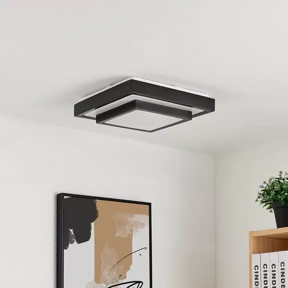 Lampenwelt Lindby Vilho LED-Deckenleuchte, eckig, 32 cm Tiefpreis