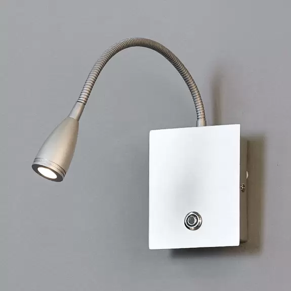 Lampenwelt Dimmbare LED-Wandleuchte Torin, silbergrau Neueste Stile