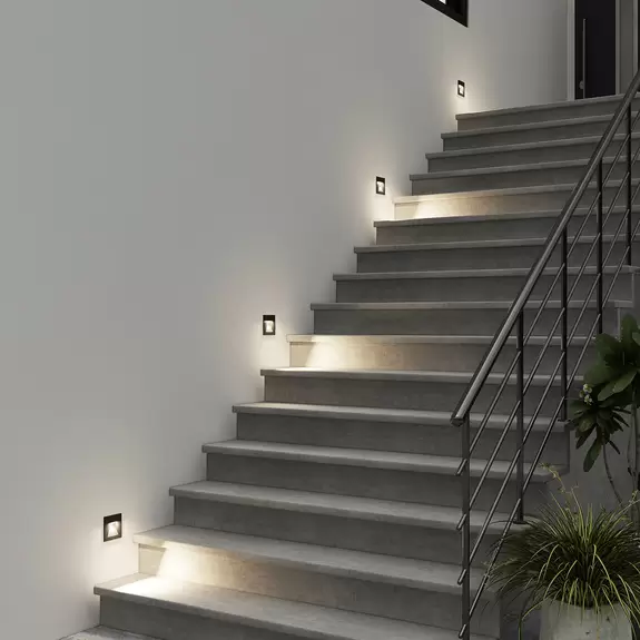 Lampenwelt Arcchio Wandeinbaulampe Zamo, Lichtauslass konisch, schwarz 50% Rabatt mit kostenlosem Versand