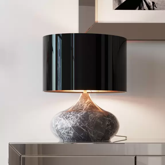 Lampenwelt KARE Mamo Deluxe Tischleuchte, grau Speichern exportieren