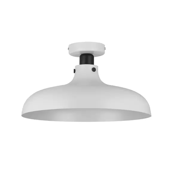 Lampenwelt Deckenleuchte Matlock, Ø 38 cm, grau/schwarz zollfrei