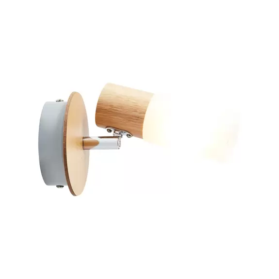 Lampenwelt Wandstrahler Babsan, Ø 10 cm, holz hell, Bambus 2025