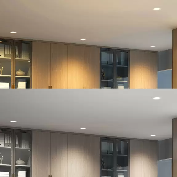 Lampenwelt Prios LED-Einbaustrahler Rida, 14,5 cm, 12 W, CCT, dimmbar Schlussverkauf