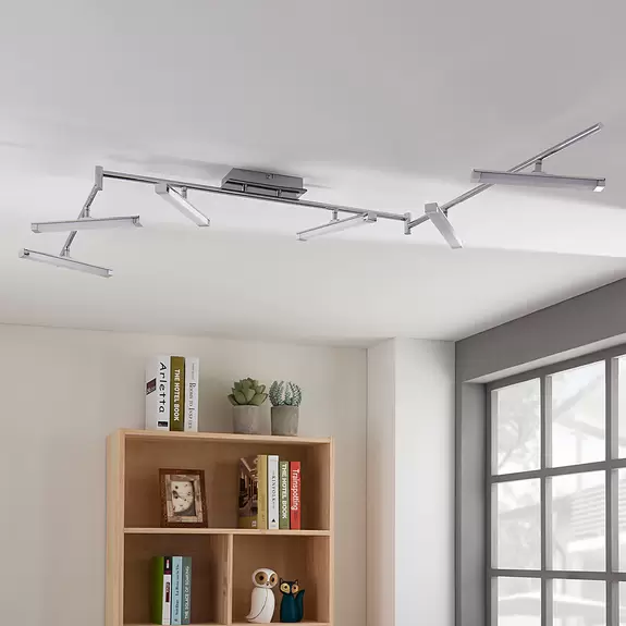 Lampenwelt 6-flammige LED-Deckenlampe Pilou, dimmbar Fabrik Onlineshop