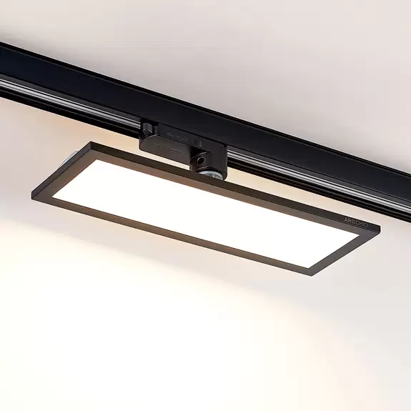 Lampenwelt Arcchio Hairis 3-Phasen-LED-Panel schwarz 3000 K Preisnachlass
