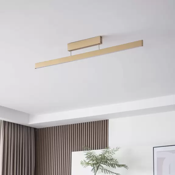 Lampenwelt Lucande Smart LED-Deckenleuchte Mylosh, gold, CCT, Tuya Bestseller