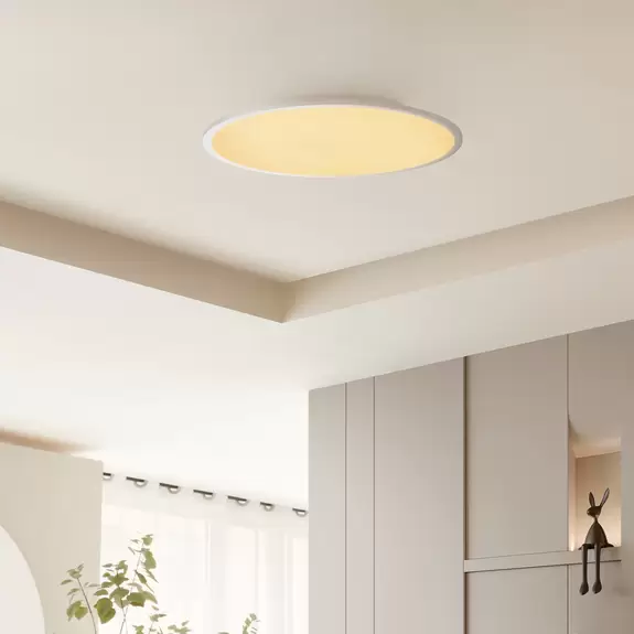 Lampenwelt Lindby Narima LED-Deckenlampe, CCT, Ø 60 cm Räumungsverkauf