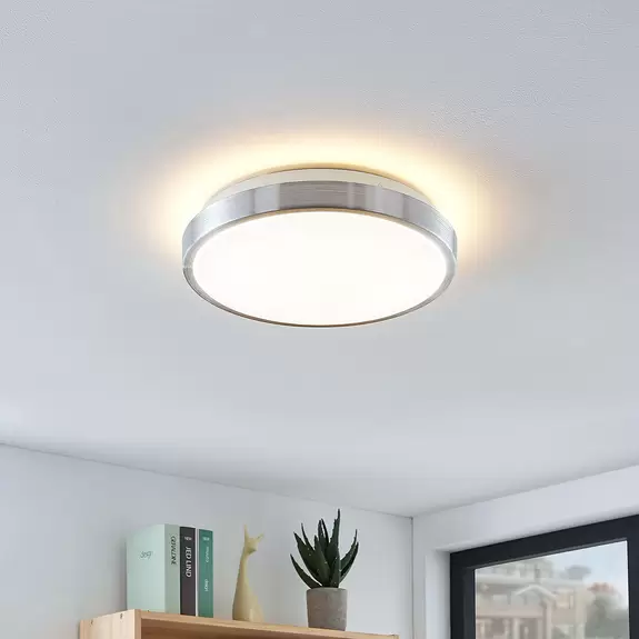Lampenwelt Lindby Emelie LED-Deckenlampe, rund, 27 cm Kauf eins, bekomm eins gratis
