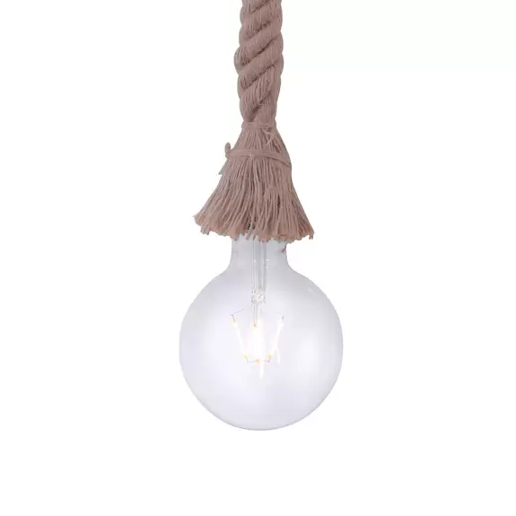 Lampenwelt Pendelleuchte Rope mit Seil, einflammig Zeitbegrenzte Promotion