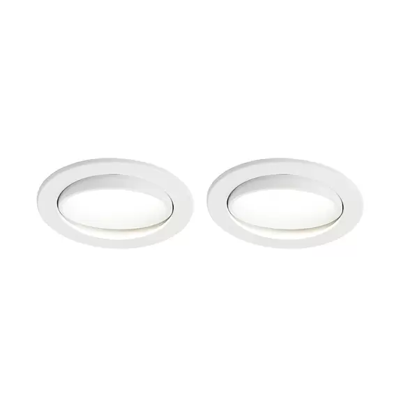 Lampenwelt Arcchio LED-Einbaulampe Katerin, weiß, schwenkbar, 2er-Set Bis zu 50% Rabatt