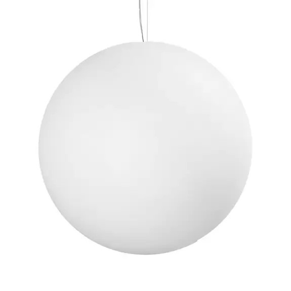 Lampenwelt Hängeleuchte Oh weiß 38 cm Fabrikpreis