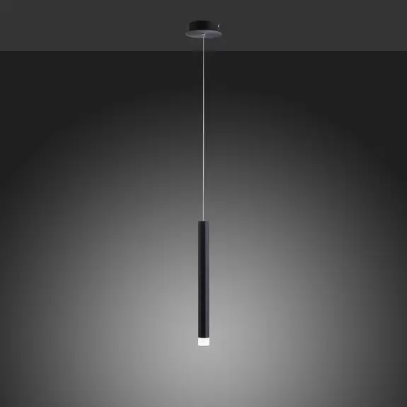 Lampenwelt LED-Pendelleuchte Bruno, einflammig, schwarz Preisnachlass