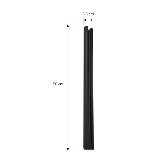 Lampenwelt Lindby Stromschiene Linaro, 50 cm, schwarz, 1-Phasen-System Blitzangebot