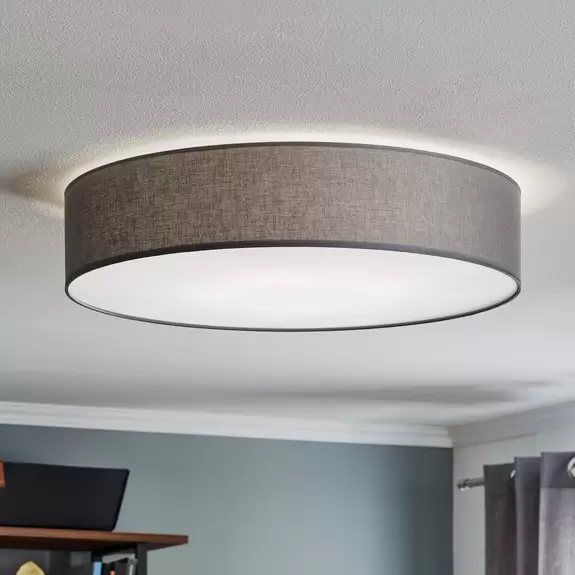 Lampenwelt Deckenleuchte Rondo, grau Ø 60cm JETZT KAUFEN