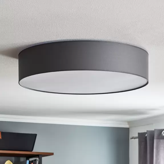 Lampenwelt Deckenleuchte Rondo, grau Ø 60cm JETZT KAUFEN