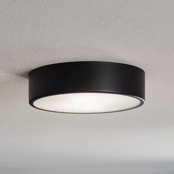 Lampenwelt Deckenleuchte Cleo 300, Sensor, Ø 30cm schwarz Bis zu 65% Rabatt
