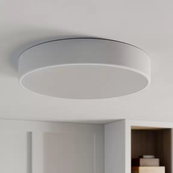 Lampenwelt Deckenleuchte Cleo, Ø 50 cm, weiß Super Rabatt