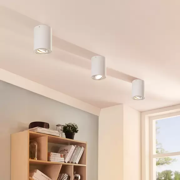Lampenwelt Arcchio Deckenspot Jolina, rund, weiß, 2er-Set, Aluminium Im Verkauf