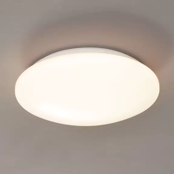 Lampenwelt LED-Deckenlampe Pollux, Ø 27 cm, Kunststoff, Bewegungsmelder Fabrik Onlineshop