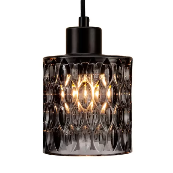 Lampenwelt Pauleen Gleaming Magic Hängellampe mit Rauchglas Großer Ausverkauf
