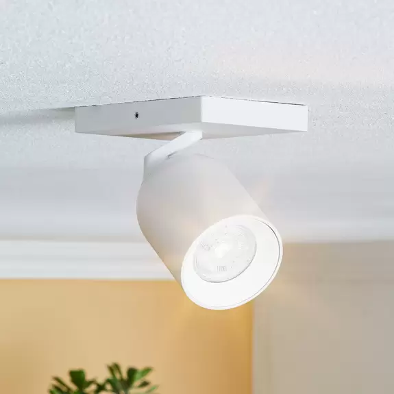 Lampenwelt Arcchio Strahler Brinja, eckig, weiß, 1-flg., Alu, GU10 Tiefpreis
