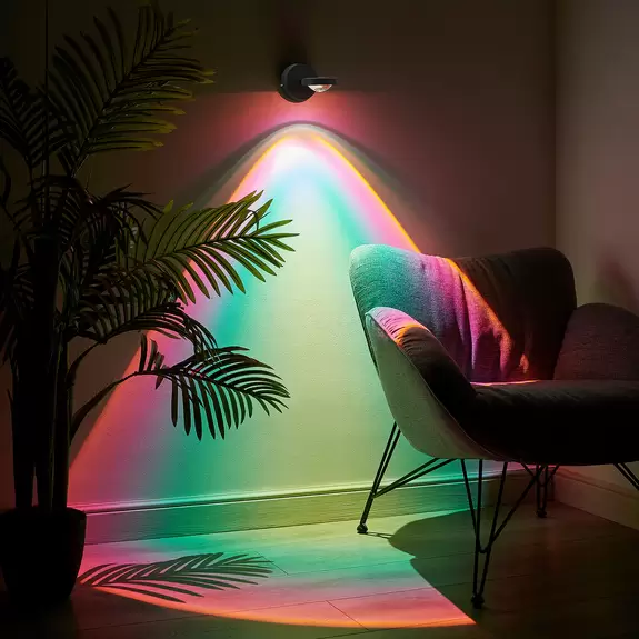 Lampenwelt Lindby Edonita LED-Wandlampe mit Effektlicht Begrenzte Freigabe