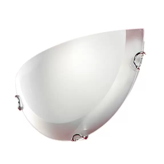 Lampenwelt Wandleuchte Agada, Opalglas, Chrom, halbrund Neueste Stile