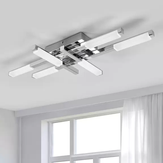 Lampenwelt Hell leuchtende LED-Deckenlampe Patrik, IP44 Nur noch ein Tag übrig