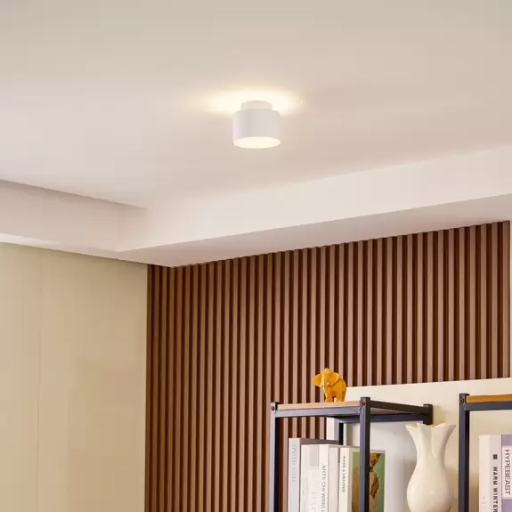 Lampenwelt Lindby LED-Strahler Nivoria, 11 x 8,8 cm, sandweiß, Alu Super Rabatt