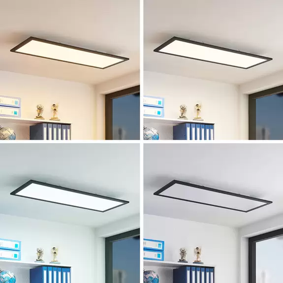 Lampenwelt Lindby Nelios LED-Deckenleuchte, CCT 80 x 30 cm Angebote