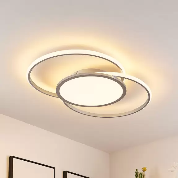 Lampenwelt Lucande Senne LED-Deckenlampe, CCT-Farbwechsel im Angebot