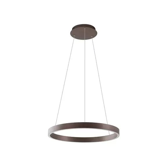 Lampenwelt Lucande Smart LED-Hängeleuchte Yonam, kaffee, 1-flg., Tuya Fabrikverkauf